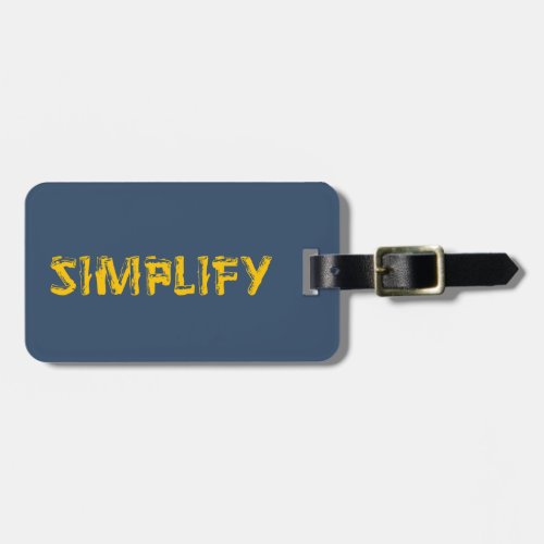 Simplify Luggage Tag