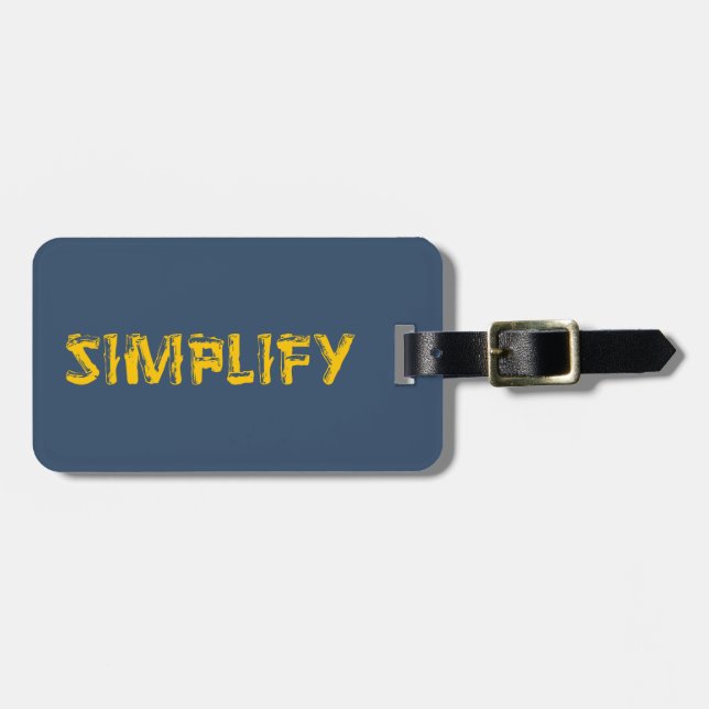 Simplify Luggage Tag (Front Horizontal)