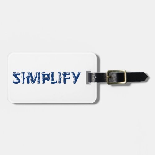 Simplify Luggage Tag