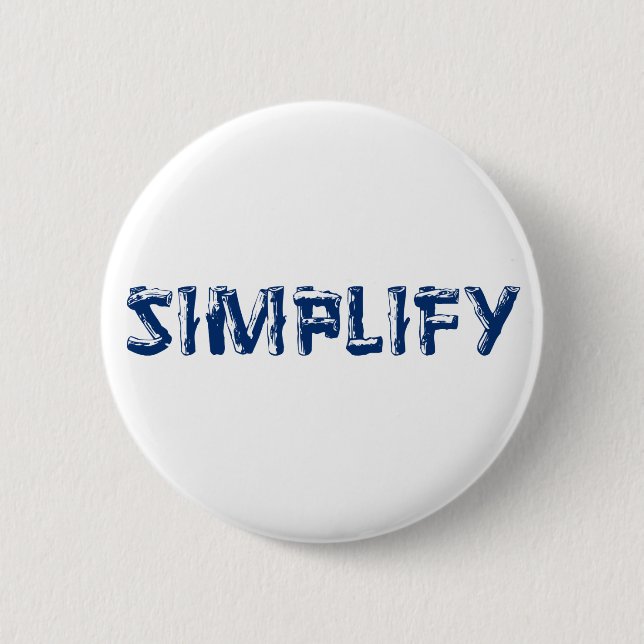 Simplify Pinback Button (Front)
