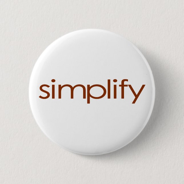 Simplify Pinback Button (Front)