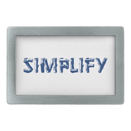 Simplify Rectangular Belt Buckle