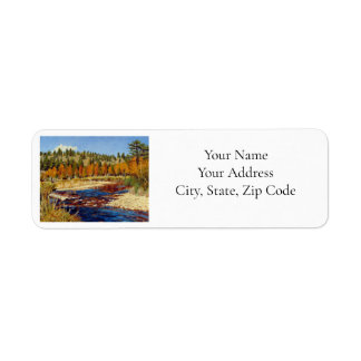 Simplify Return Adress with Orange Green Blue Red Label