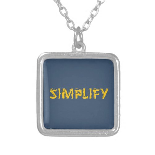 Simplify Silver Plated Necklace