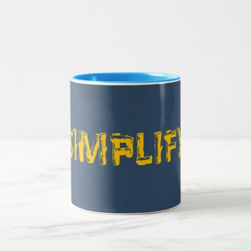 Simplify Two_Tone Coffee Mug