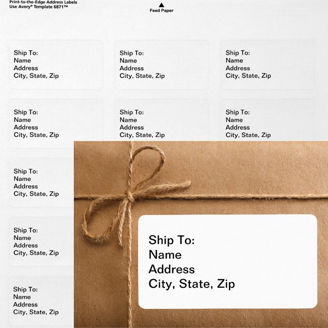 Simplistic Art Business  Personal Ship To Address Label (Simplistic Art Business Personal Ship To Address Label)