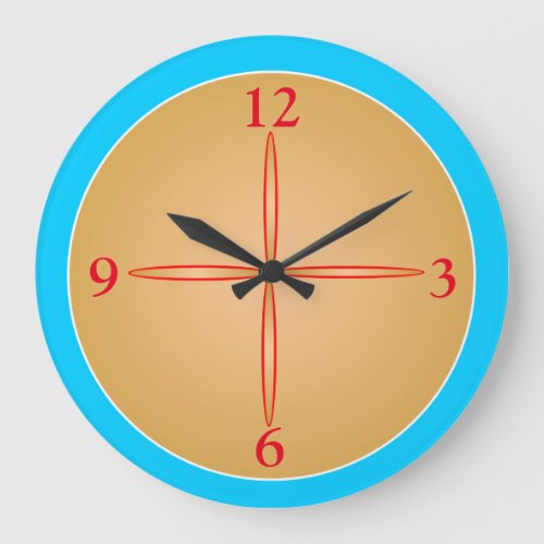 Simplistic BlueAqua with Gold centre Clocks