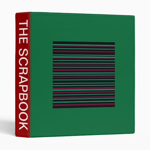 Simplistic Deep Green DesignScrapbook Binder