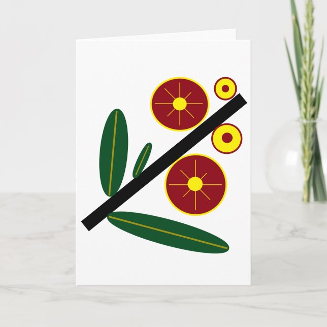 "Simplistic Imagery" Blank Greeting Card (Front)