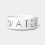 Simplistic Minimalist Pet Water Bowl<br><div class="desc">Enjoy a simple design on your decor with this Pet Water Bowl. You can even customize the text and make it your own!</div>