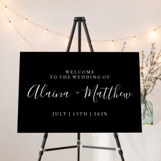 Simplistic Modern Elegant Wedding Sign