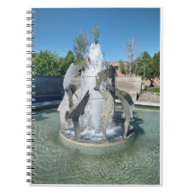 Simplot Square Fountain Photo Spiral Notebook