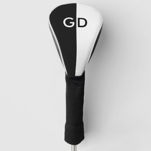 Simply 2 colors  your Monogram  your ideas Golf Head Cover