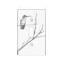 Simply a Hummingbird on a stick Light Switch Cover