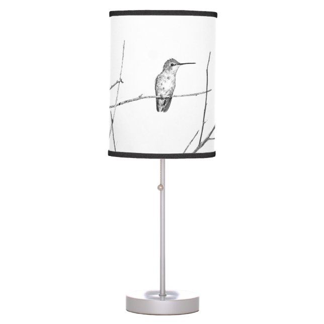 Simply a Hummingbird on a stick Table Lamp (Front)