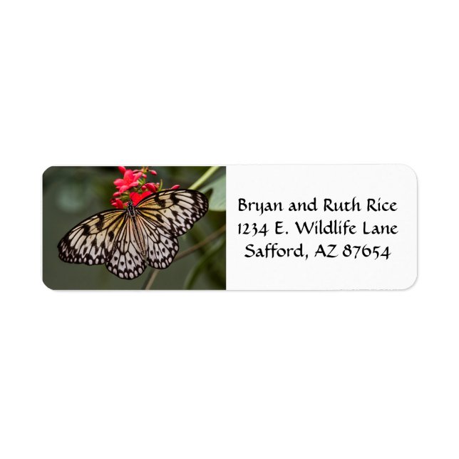 Simply a Paper Kite Butterfly Label (Front)