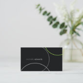 Simply Abstract Lines Modern Business Card (Standing Front)