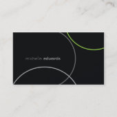 Simply Abstract Lines Modern Business Card (Front)