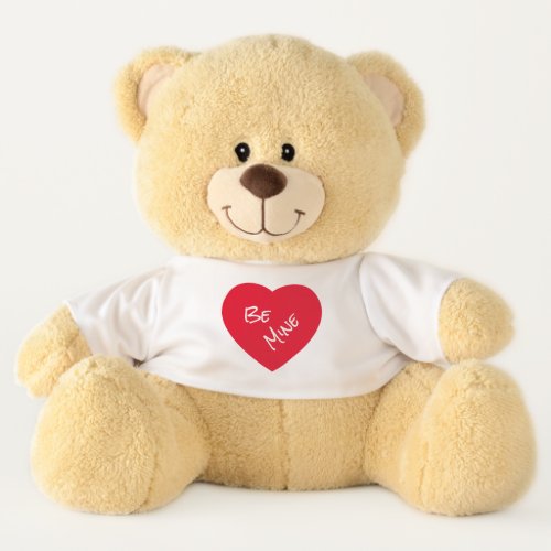 Simply Adorable Be Mine Red Heart Valentines Day Teddy Bear