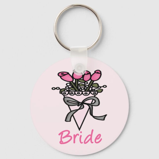 Simply Adorable Bridal Bouquet Keychain (Front)