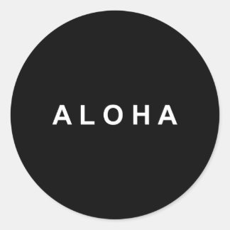 Simply Aloha Classic Round Sticker