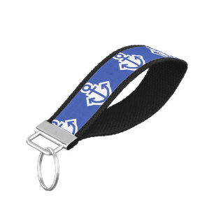 Simply Anchor Symbol + your Colors & Ideas Wrist Keychain