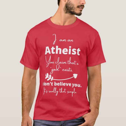 Simply Atheist T_Shirt