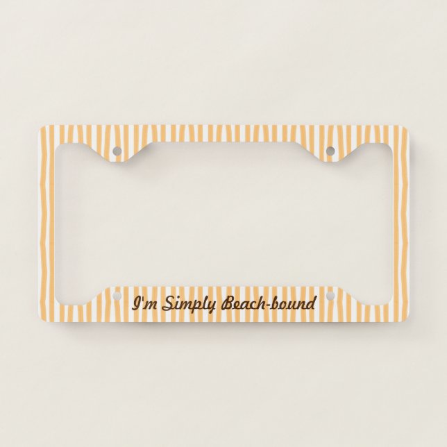 Simply Beach-bound License Plate Frame (Front)