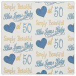 Simply Beautiful 50th Birthday Fabric