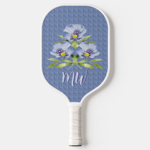 Simply Beautiful Blue Flax Wildflowers Custom Pickleball Paddle