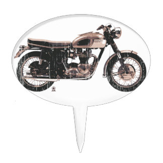 Simply Beautiful Classic Motorcycle Cake Topper