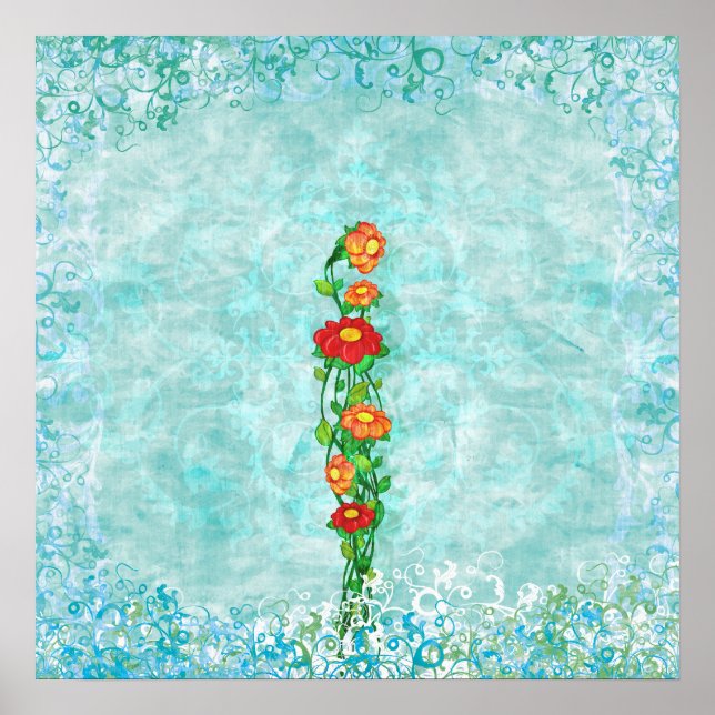 Simply Beautiful Floral Poster (Front)