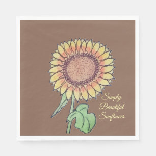 Simply Beautiful Sunflower  Napkins