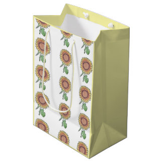 Simply Beautiful Sunflowers Medium Gift Bag