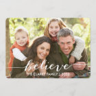 Simply Believe Holiday Photo Card