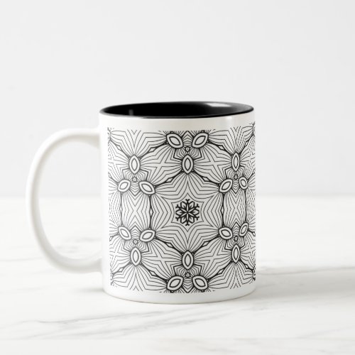 Simply Black and White Two_Tone Coffee Mug