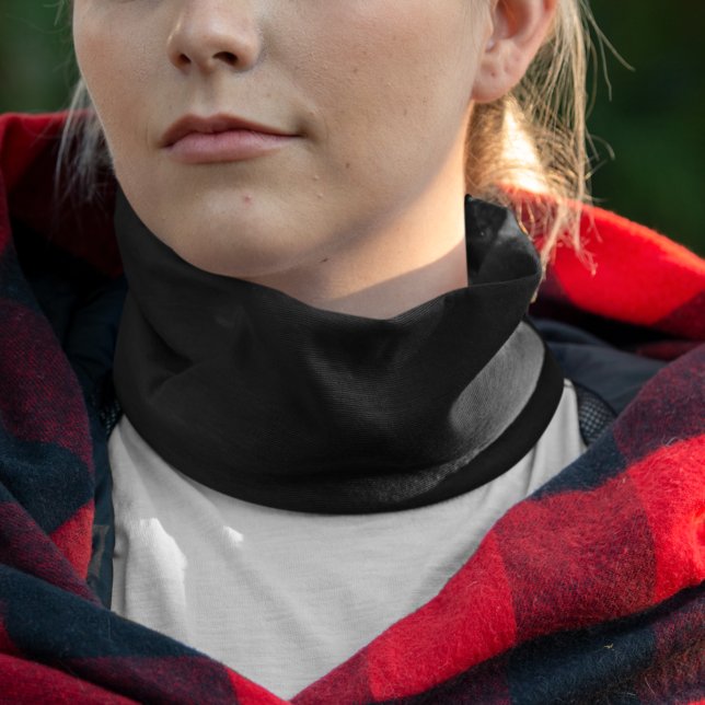 Simply Black Solid Color Customize It Bandana (Creator Uploaded)