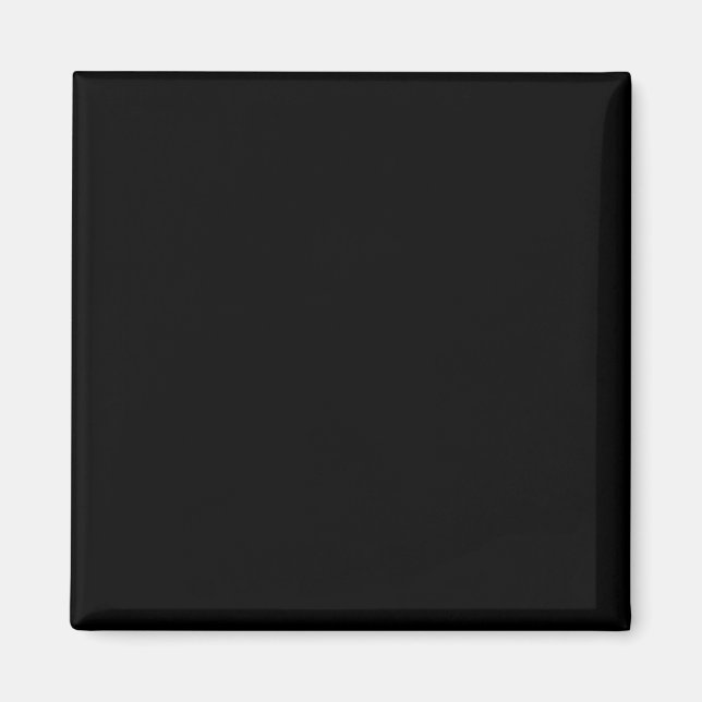 Simply Black Solid Color Customize It Magnet (Front)