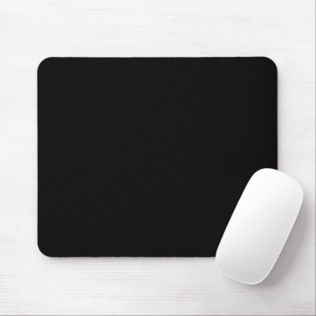 Simply Black Solid Color Customize It Mouse Pad