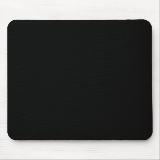 Simply Black Solid Color Customize It Mouse Pad