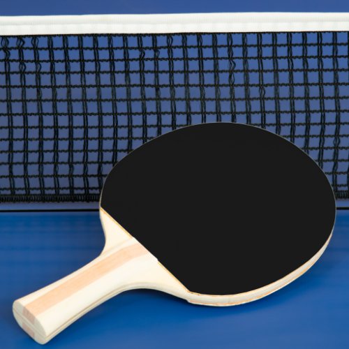 Simply Black Solid Color Customize It Ping_Pong Paddle