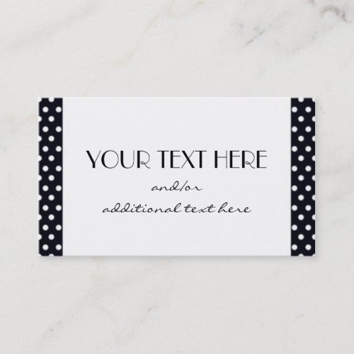 Simply Black &amp; White Business Card