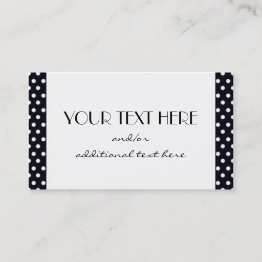 Customizable Simply Black &amp; White Business Card