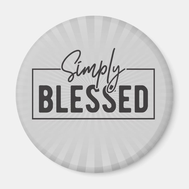 Simply Blessed Faith Based  Magnet (Front)