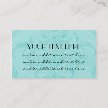 Simply Blue Business Card by cami7669 at Zazzle