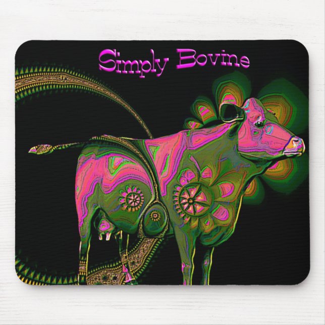 Simply Bovine Mouse Pad (Front)