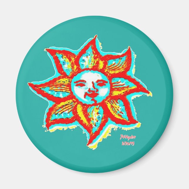 Simply Bright Sun Magnet (Front)