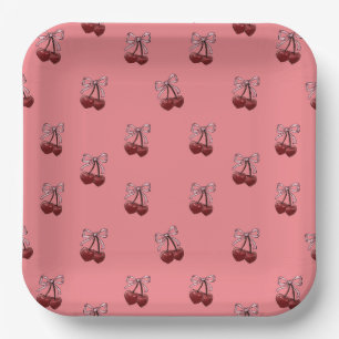 Simply cherries! paper plates