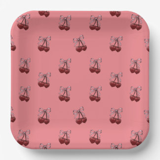 Simply cherries! paper plates