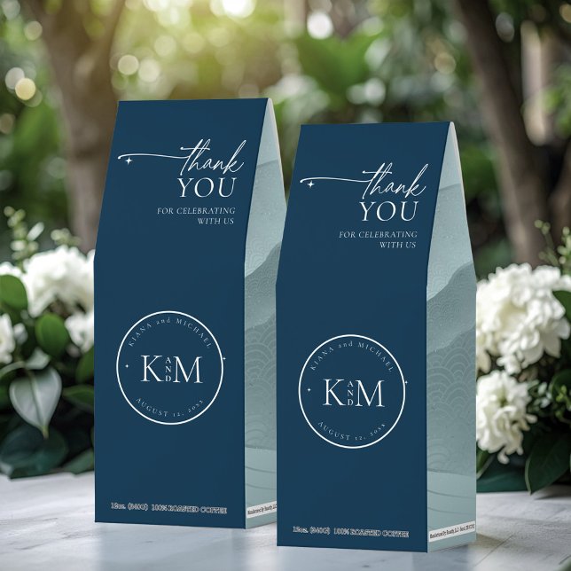 Simply Chic Landscape Wedding Teal Blue ID1046 Roasted Coffee (Creator Uploaded)